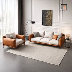 B5 Set ghế sofa gia đình xinh xắn KT36 Modela phối màu da vải