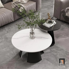 D1 Cặp bàn sofa mặt đá xinh xắn BSF44 Cuty trang trí tiệm shop