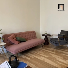 C6 Ghế sofa giường giật nút xinh xắn GB68 Jolee 1m8 màu xanh lá