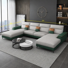 G4 Bộ sofa U da giả UT84 Yangchu 3m1 sang trọng hiện đại
