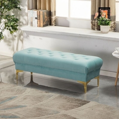 I2 Ghế sofa đôn SB28 Kanis 1m2 thiết kế giật lún bọc vải nhung cao cấp