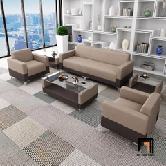 B4 Bộ sofa da giả KT86 Corbeau dành cho văn phòng làm việc
