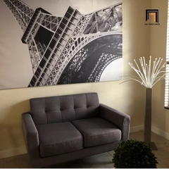 D3 Ghế sofa băng đôi nhỏ gọn BT218 Esmai 1m3 màu vàng giá rẻ