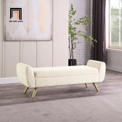 R3 Sofa bench SB4 Amsi 1m4 x 50 màu kem tinh tế cho căn hộ