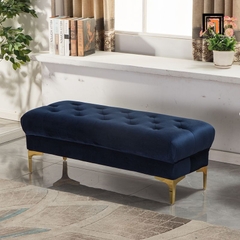 I2 Ghế sofa đôn SB28 Kanis 1m2 thiết kế giật lún bọc vải nhung cao cấp