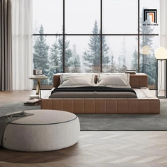 Giường ngủ 1m8-2m cho không gian lớn GN59 Adeline da giả