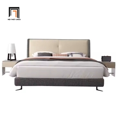 D1 Giường ngủ bọc nệm vải nỉ trẻ trung GN121 Ginlet 1m6 x 2m giá rẻ