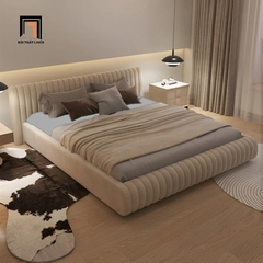 Giường bọc nệm cho phòng ngủ lớn GN56 Isley sang trọng