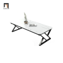 I3 Bàn sofa mặt đá ceramic 1m BSF49 Tookman khung chân đẹp