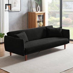 G3 Ghế sofa giường nhỏ gọn 1m9 GB45 Cancio vải nhung màu xanh lá