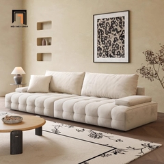 B2 Ghế sofa văng vải nhung BHQ5 Rawson 2m4 giật lún nổi bật