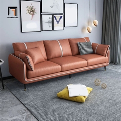 D1 Ghế sofa băng sang trọng BT188 Sken 2m1 phối màu da giả