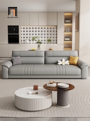 B1 Ghế sofa văng hiện đại 2m4 BHQ50 Esmond da chống trầy màu xám