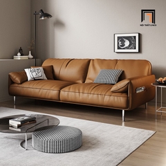 H1 Bộ ghế sofa bọc da giả sang trọng KT133 Alos màu nâu cafe
