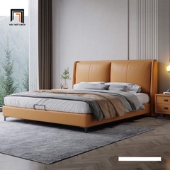 H1 Giường ngủ bọc da cao cấp GN118 Molino 1m6 x 2m sang trọng