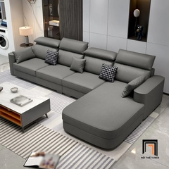 D1 Ghế sofa góc L sang trọng GT150 Orden 2m9 x 1m75 bọc da đẹp
