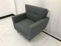 N1 Ghế sofa đơn gia đình 1 chỗ ngồi NS03 màu xám lông chuột