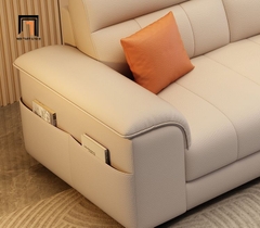 A4 Ghế sofa băng da sang trọng 2m1 BHQ4 Haxby phòng khách đẹp