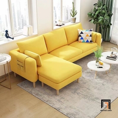 C5 Set ghế sofa góc vải nỉ màu vàng GT152 Taylor 2m2 x 1m6 giá rẻ