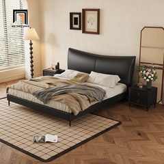 C1 Giường ngủ bọc da cao cấp GN96 Aubrey 1m6 cho gia đình