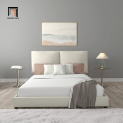 I2 Giường bọc nỉ cho phòng ngủ chung cư GN7 Arden 1m6 giá rẻ
