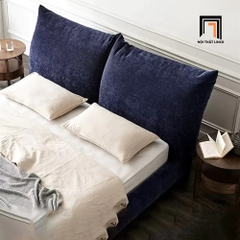 Giường ngủ cao cấp GN42 Tory màu xanh dương đậm