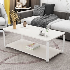B4 Bàn sofa phòng khách 2 tầng BSF7 Tally 1m x 50 mặt đá trắng