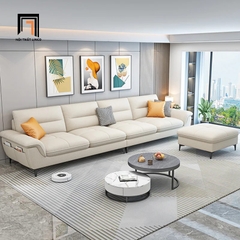 E1 Ghế sofa văng 3 nệm ngồi xinh xắn BT145 Solyn cho gia đình dài 2m3