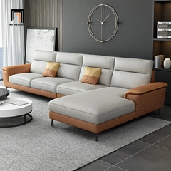 Bộ ghế sofa góc L da công nghiệp GT82 Yangchu 3m x 1m6 sang trọng