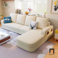 C1 Ghế sofa góc L cong xinh xắn GT122 Narod 2m8 x 1m6 cho gia đình