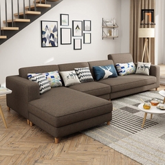 B1 Sofa góc L phòng khách sang trọng GT161 Charles 3m x 1m6 bọc vải