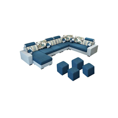 B1 Bộ ghế sofa góc chữ U đẹp GT123 Arian 3m45 phòng khách gia đình
