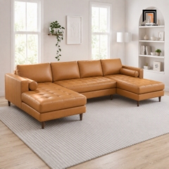 G3 Bộ ghế sofa U da công nghiệp UT72 Matilda 3m2 giá rẻ hiện đại