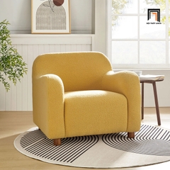 H2 Ghế sofa đơn 1 nệm ngồi nhỏ gọn DT108 Berken vải lông cừu