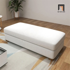 H3 Ghế sofa đôn chữ nhật SB18 Caney 1m2 bọc nỉ xám cao cấp