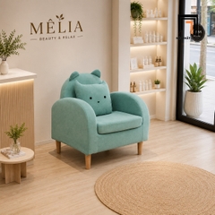 B1 Ghế sofa đơn giá rẻ DT119 Takachu màu xanh ngọc nổi bật