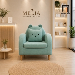 B1 Ghế sofa đơn giá rẻ DT119 Takachu màu xanh ngọc nổi bật