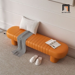 I3 Ghế đôn sofa bọc da SB27 Hinson thiết kế đẹp chuẩn hiện đại