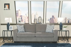 E2 Ghế sofa đơn xám đen vải nỉ DT55 Rima phòng khách gia đình