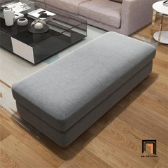 H3 Ghế sofa đôn chữ nhật SB18 Caney 1m2 bọc nỉ xám cao cấp