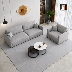 F3 Set sofa phòng khách nhỏ KT179 Branson tông xám trắng