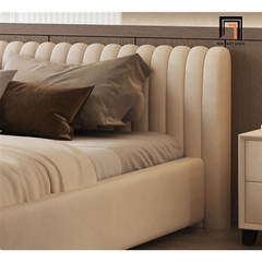 Giường bọc nệm cho phòng ngủ lớn GN56 Isley sang trọng