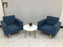 I1 Ghế sofa đơn văn phòng giá rẻ NS02 màu xanh dương nhỏ gọn