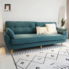 G3 Set ghế sofa gia đình nhỏ KT77 Dropy vải nỉ nhung mềm màu be