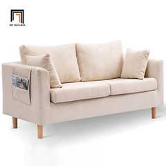G1 Bộ ghế sofa phối màu nỉ đẹp KT81 Kiddy cho phòng khách nhỏ