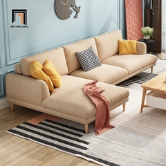 D5 Ghế sofa băng xinh xắn BT257 Mosa dài 2m3 màu be vải nhung