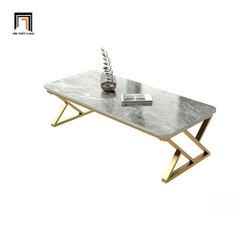 I3 Bàn sofa mặt đá ceramic 1m BSF49 Tookman khung chân đẹp