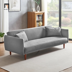 G3 Ghế sofa giường nhỏ gọn 1m9 GB45 Cancio vải nhung màu xanh lá