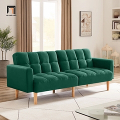 G3 Ghế sofa giường đa năng GB43 Teplyn 1m9 vải nỉ màu cam xinh xắn