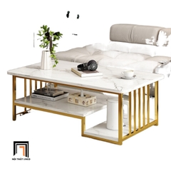 C1 Bàn sofa mặt đá xám giá rẻ BSF77 Vigo 1m khung chân sắt